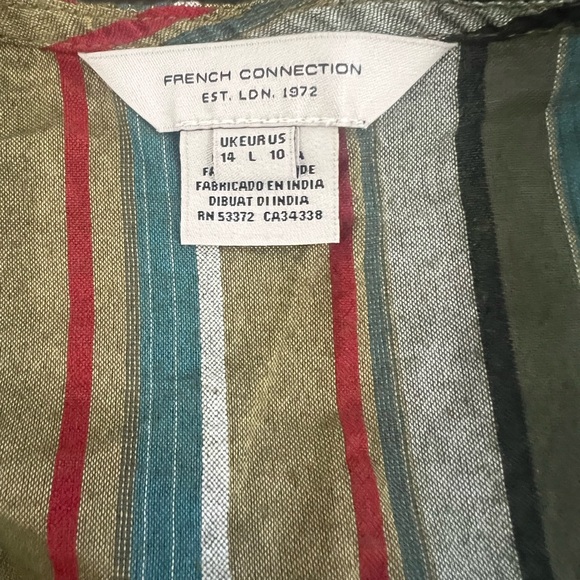 NEW!French Connection Multicolor Striped Romper size 10 - Picture 12 of 12